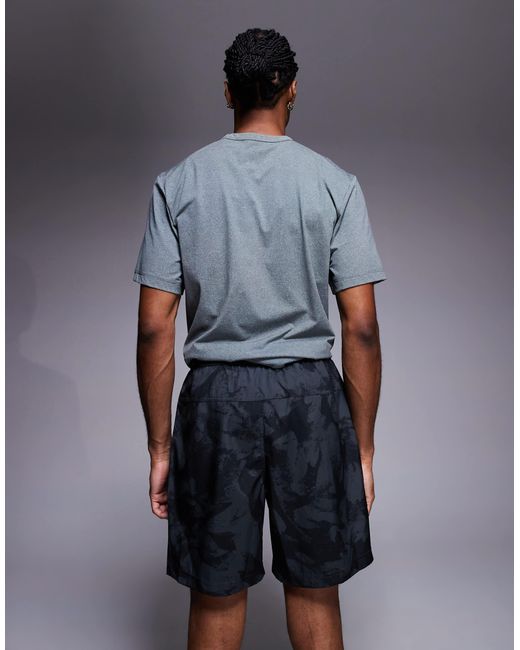 Nike – dri-fit – marmorierte shorts, 7 zoll schrittlänge in Blue für Herren