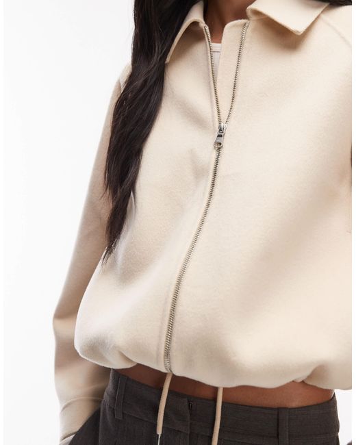 ARKET Natural Wool Rich Double Blouson Jacket