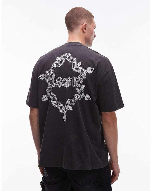 AllSaints T-Shirt Met Druppelprint in het Black voor heren