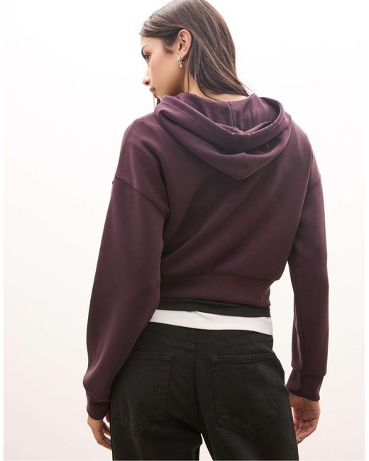 Veste à capuche douce Stradivarius en coloris Purple