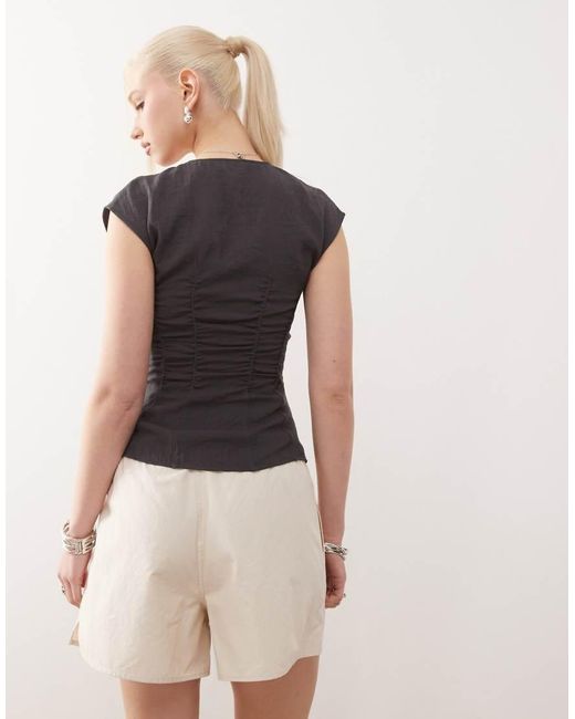 Weekday Natural Elasticized Waist Shorts