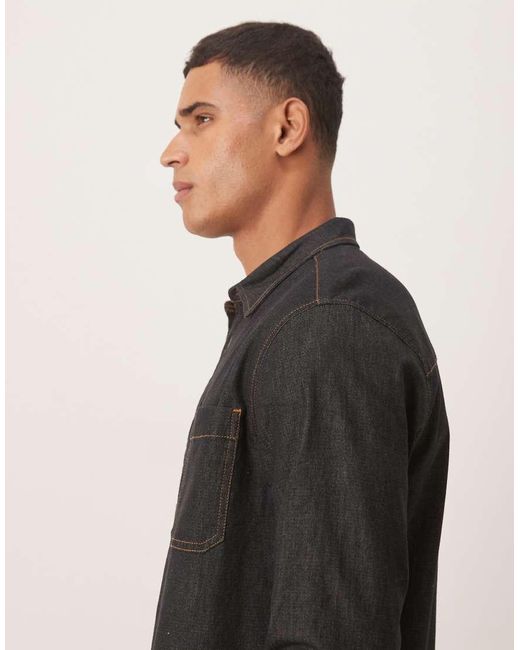Camicia Giacca di ASOS in Black da Uomo