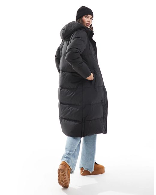ONLY Black Longline Puffer Coat