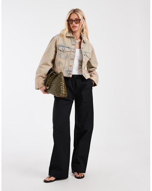 & Other Stories Brown Short Denim Jacket
