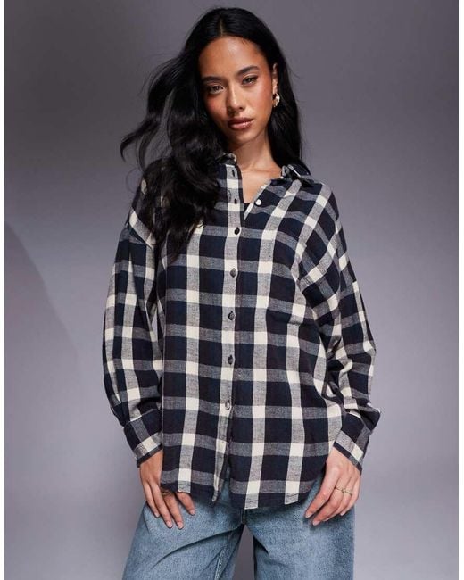 ASOS Distressed Overhemd in het Gray