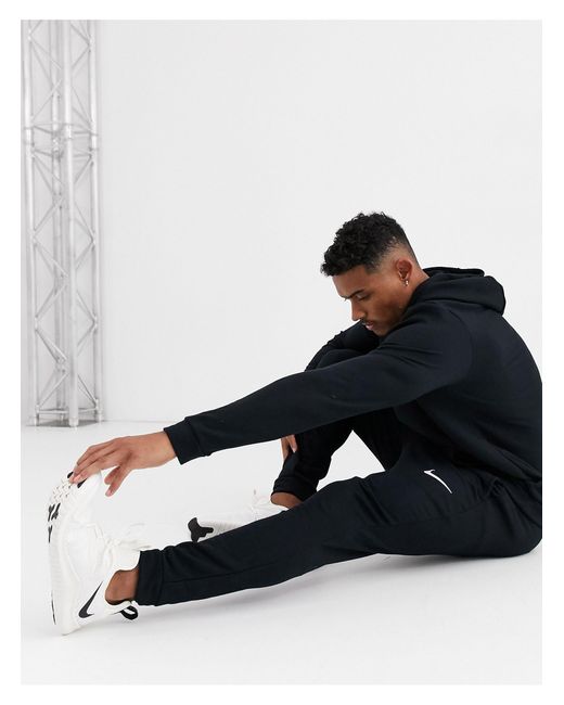 Nike Dri-fit Fleece Training Trousers Black for Men | Lyst