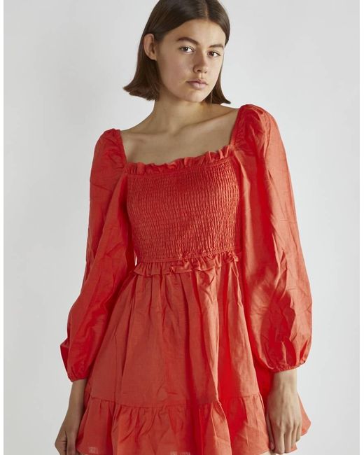 Glamorous Shirred Mini Dress