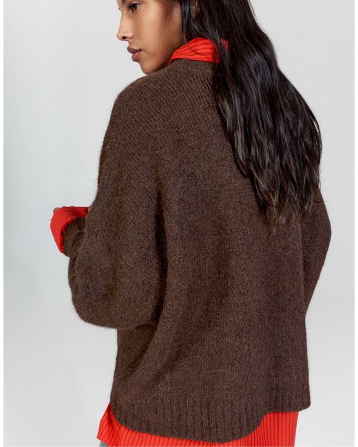 Pull&Bear Brown Pullover