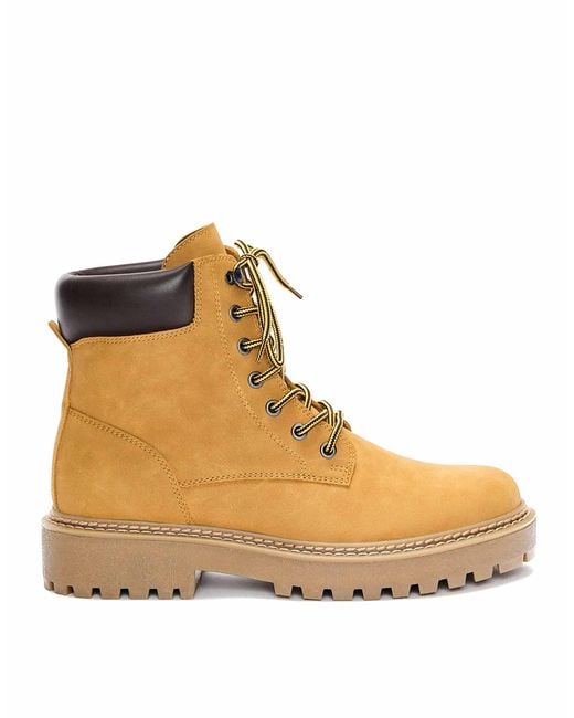 Pull&Bear – flache schnürstiefel in Brown für Herren