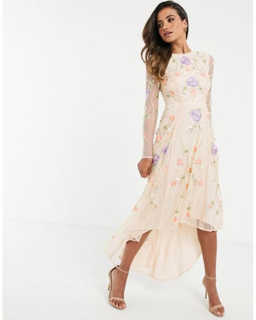 midi dip hem dress