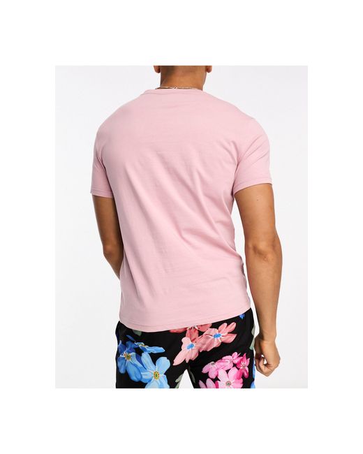 Camiseta playera BOSS by HUGO BOSS de hombre de color Rosa | Lyst