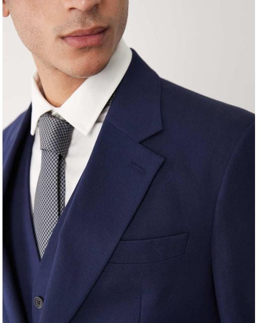 ASOS Blue Slim Suit Jacket for men