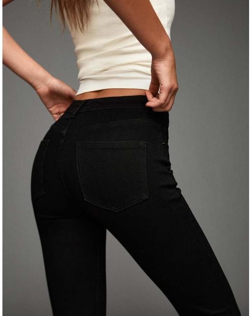 Bershka Gray Super High-waist Soft Skinny Jeans