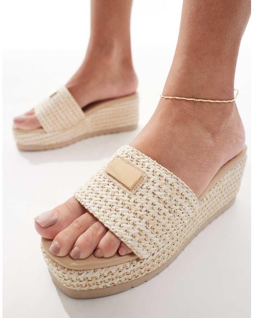 SEQWL Natural Minelli Wedge With Strap