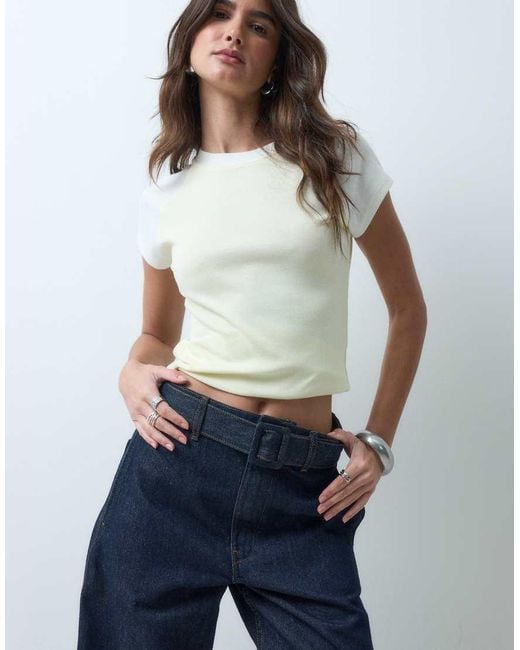 ASOS Blue Tapered Self Covered Jean