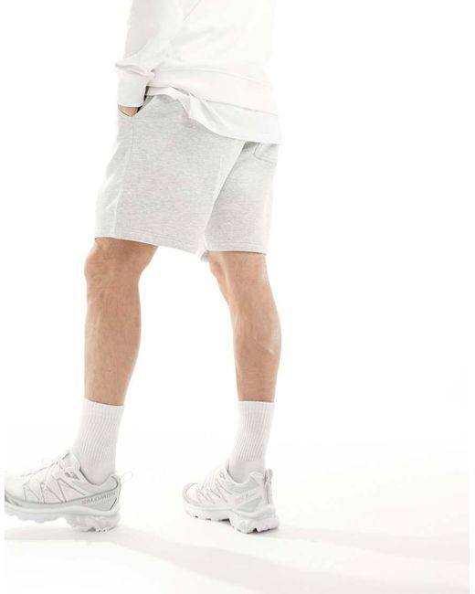 Weekday Jersey Short in het White voor heren