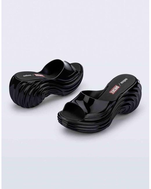 Melissa Black Platform + Diesel Sandals