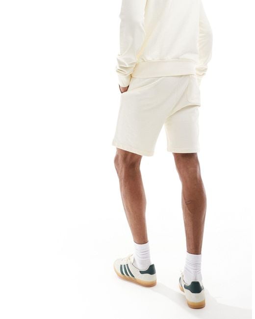 Polo Ralph Lauren White Icon Logo Loopback Terry Sweat Shorts for men