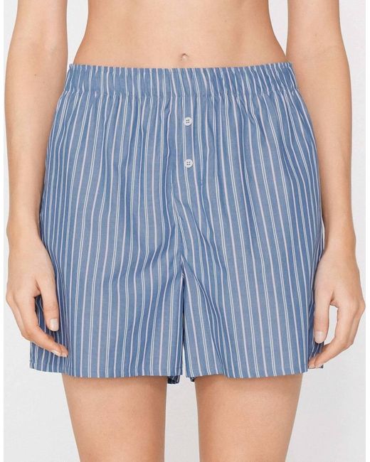 Tezenis Blue Cotton Canvas Shorts