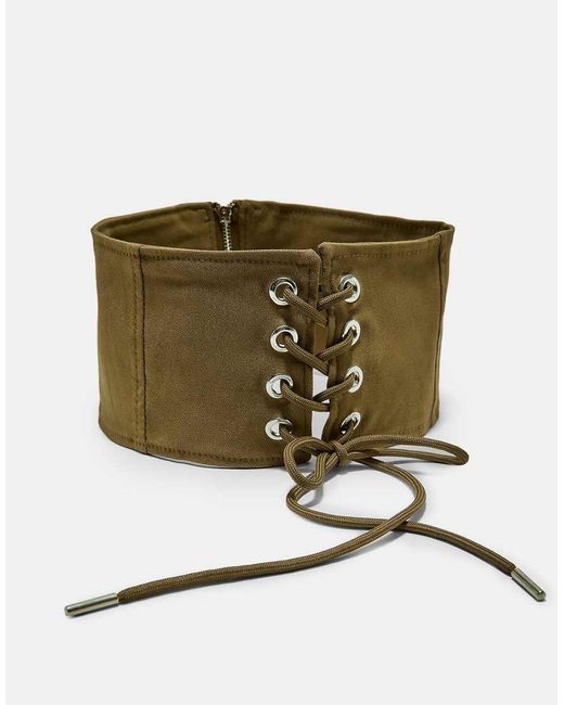 Stradivarius Natural Corset Belt