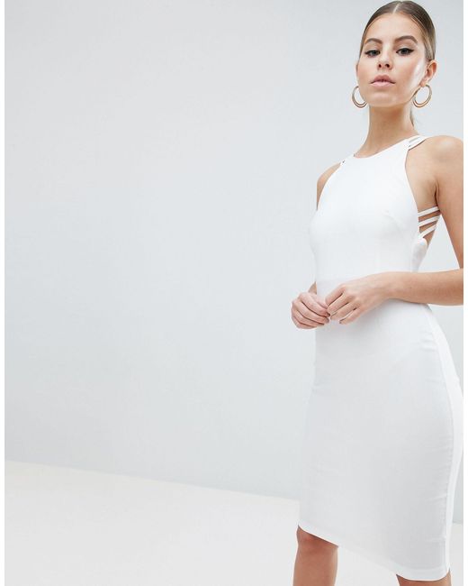 strappy back midi dress