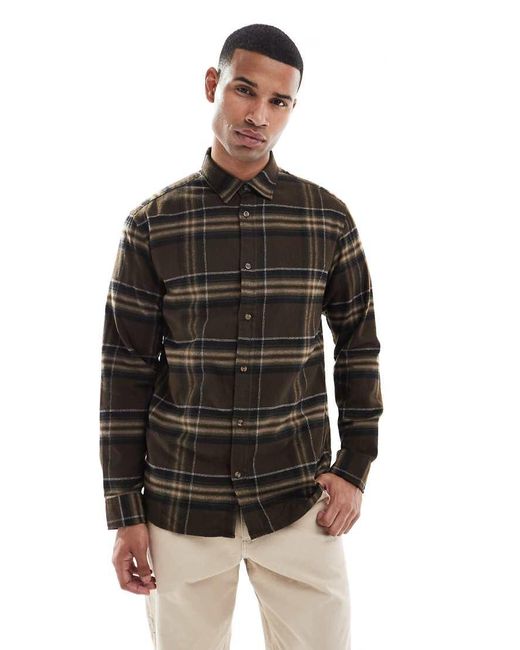 Camicia A Quadri di Jack & Jones in Black da Uomo