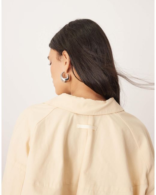 ARRANGE Natural – strukturiertes boxy fit hemd