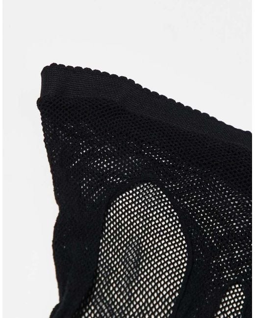 Ann Summers White Crotchless Fishnet Tights