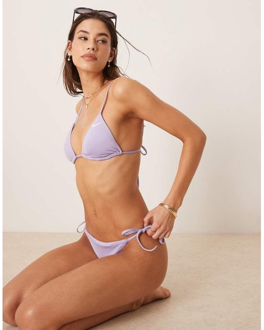 Nike Brown Nike Essential Triangle Bikini Top