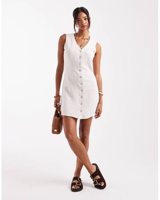 linen dress colorful Colored Womens Plaid Linen Dress – Colorlinen main image 0