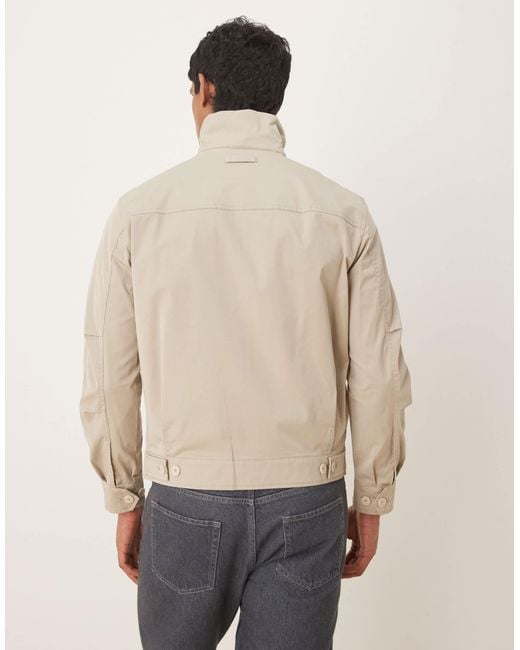 Mango – jacke aus baumwollmix in Natural für Herren