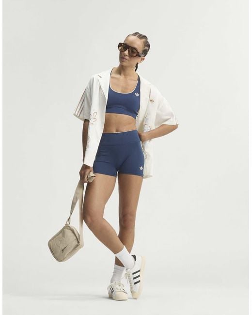 Adidas Originals Blue Adidas Originals Sport Medium Support Bra