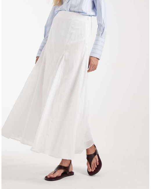 Gonna Lunga di ASOS in White