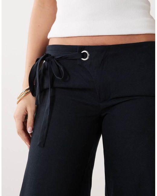 Mango Multicolor Teen Belt Detail Tailored Trousers