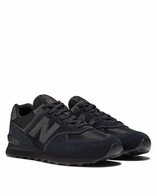 New Balance Black 574 Trainers for men