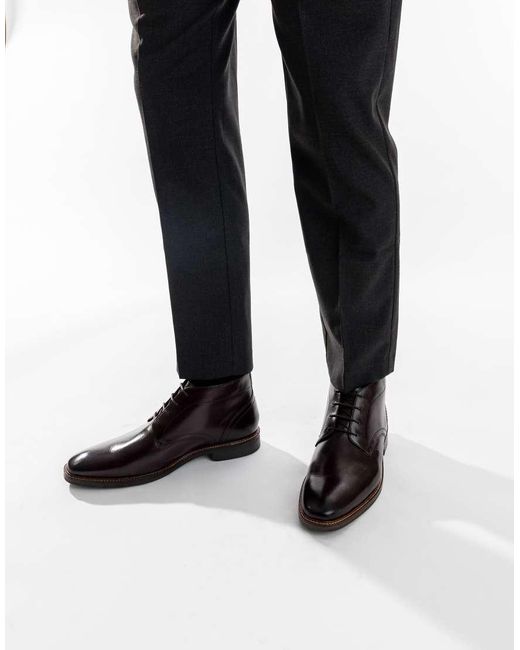 Base London Purple Belgrave Chukka Boot for men