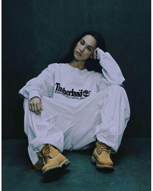 Botas De 6" De Cuero Nobuk Premium De -Beis Neutro Timberland de color Blue