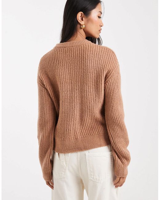 Miss Selfridge Brown – strickjacke