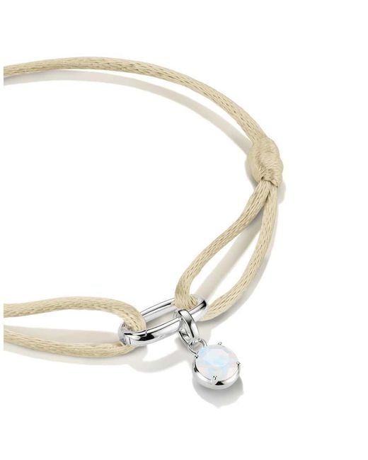 Bracciale Argentato E di Thomas Sabo in Metallic