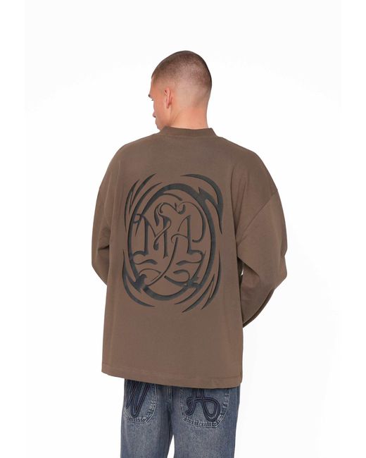 Radial - t-shirt oversize à manches longues Multiply Apparel en coloris Blue