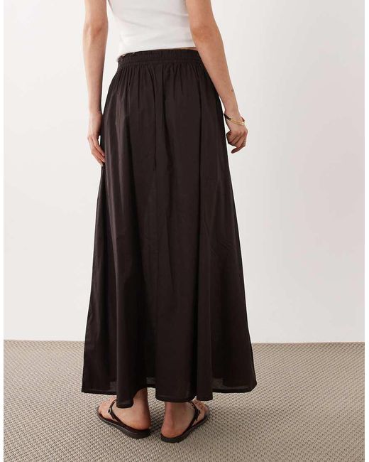 Jdy White Pleated Maxi Skirt