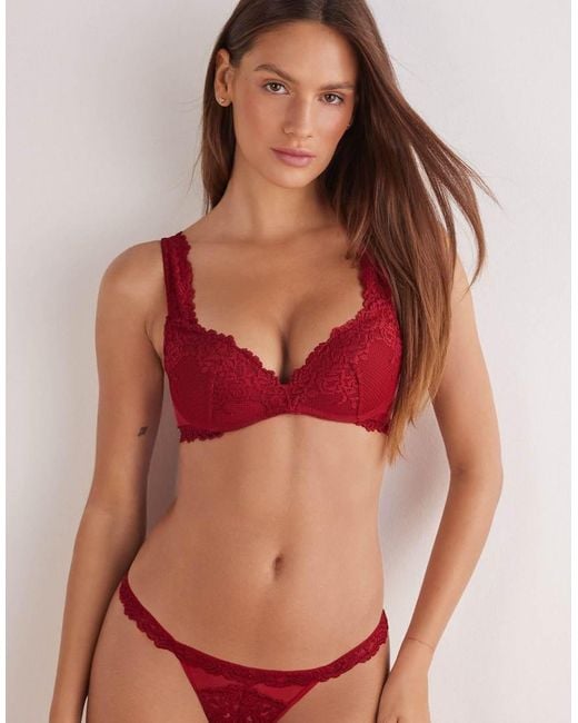 Intimissimi Red Pretty Flowers Gioia Super Push-Up Bra