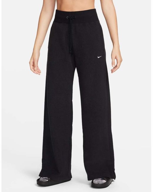 Joggers Negros De Pernera Ancha Phoenix Fleece De Nike de color Blue