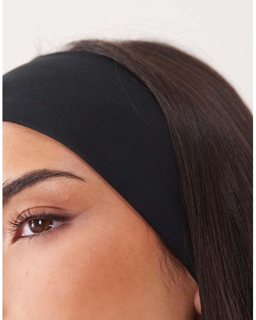 4505 Blue Ruched Yoga Headband