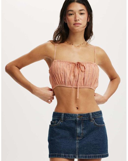 Cotton On Blue Emily Micro Top