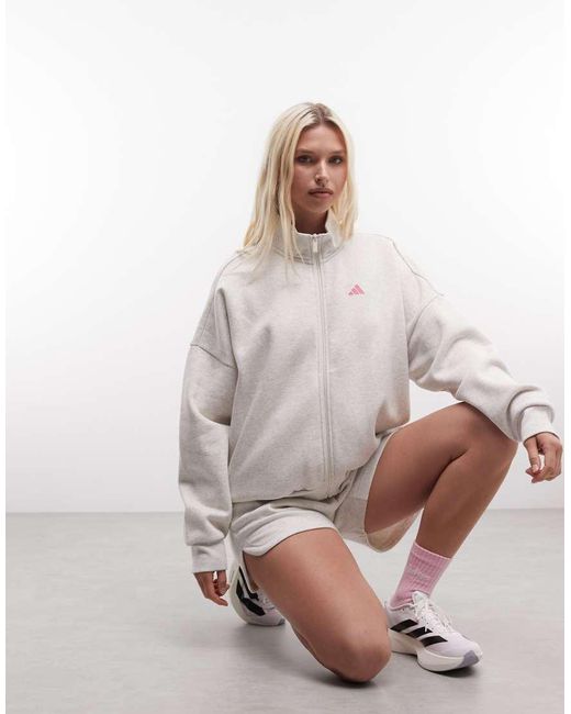 Adidas Originals Brown Adidas Sportswear Three Stripes Studios Track Top And