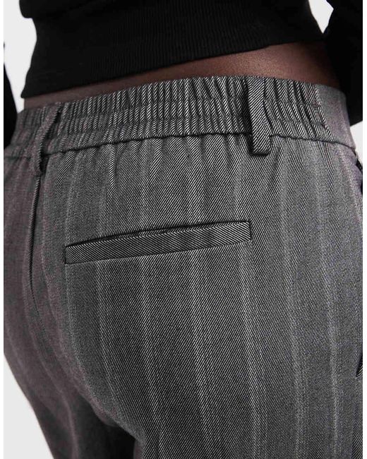 Object Black Wide Leg Tailored Trouser
