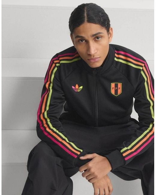 Adidas Originals Blue Peru Originals Track Top for men