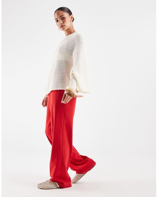 ASOS Red Petite Pants