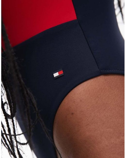 Tommy Hilfiger White Flag Swimsuit